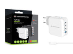 Cargador de pared Conceptronic althea18w 100w + cable USB tipo c blanco