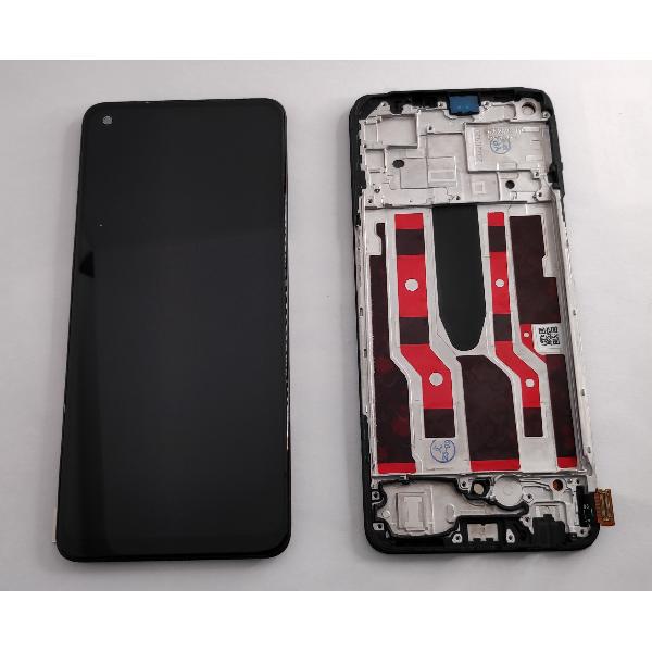 Pantalla oled para Oppo Reno 8 Lite 5G CPH2343 mas tactil negro mas marco negro calidad hehui