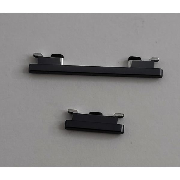 Set 2 botones negros para Xiaomi Mi Note 10 Lite calidad premium