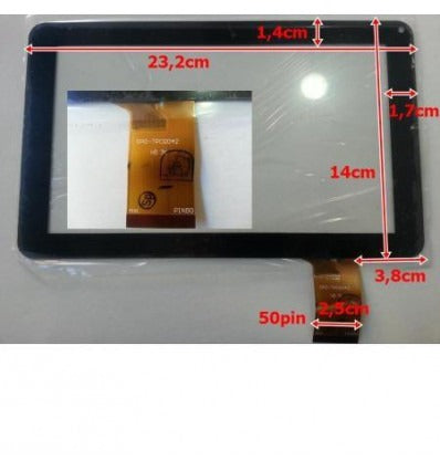 Pantalla Táctil repuesto Tablet china 9" Modelo 18