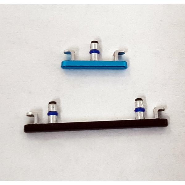 Set 2 botones azul negro para Asus Zenfone 8 ZS590KS calidad premium