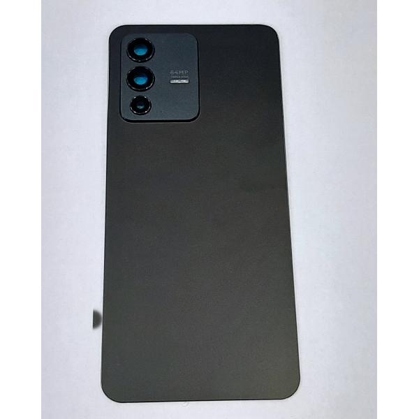 Tapa trasera o tapa bateria negra para Vivo V23 5G V2130 mas cubierta camara compatible