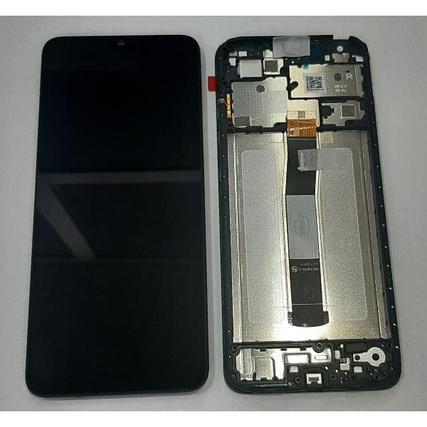 Pantalla lcd para Xiaomi Redmi 12C 5600010C3T00 mas tactil negro mas marco negro Service Pack