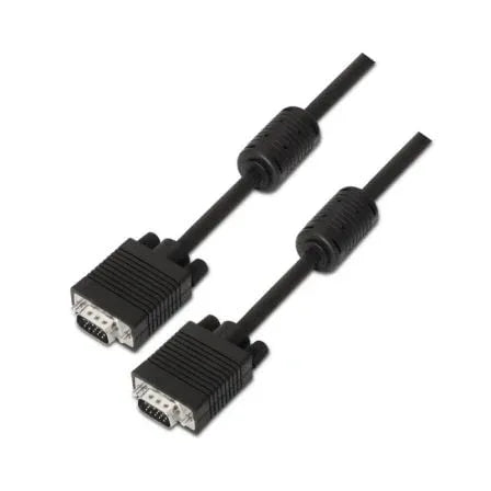 Cable SVGA Aisens A113-0074/ HDB15 Macho - HDB15 Macho/ Hasta 3W/ 10Mbps/ 10m/ Negro - PixelPlaza
