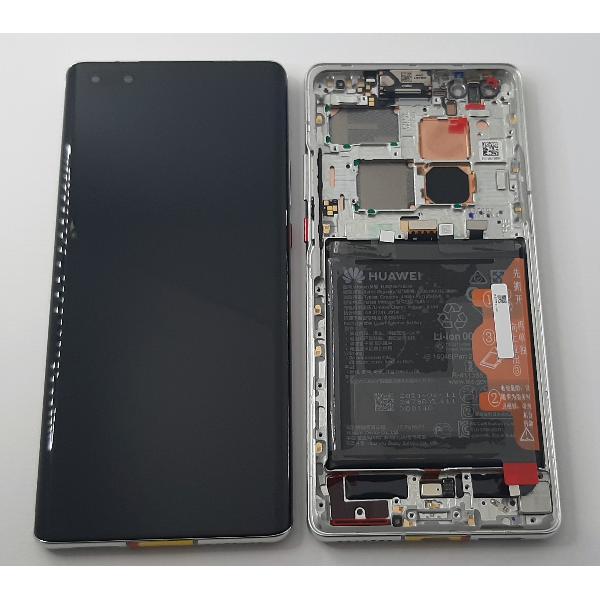 Pantalla lcd para Huawei Mate 40 Pro 02353YXC NOH-AN00 NOH-NX9 mas tactil negro mas marco plata Service Pack