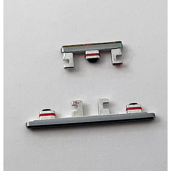 Set 2 botones gris para Oppo Reno 10 5G calidad premium