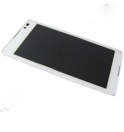 Sony Xperia C S39H pantalla lcd + táctil blanco + marco
