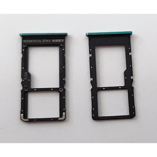Soporte o bandeja single sim verde para Xiaomi Redmi Note 10 5G Poco M3 Pro 5G calidad premium