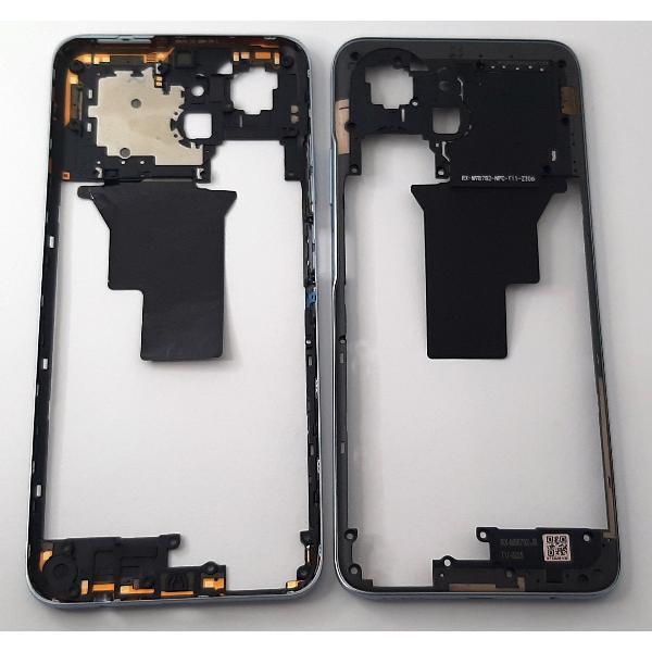 Carcasa o marco trasero plata para Huawei Honor X7a calidad premium
