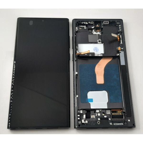 Pantalla oled para Samsung Galaxy S22 Ultra SM-S908B mas tactil negro mas marco negro compatibe