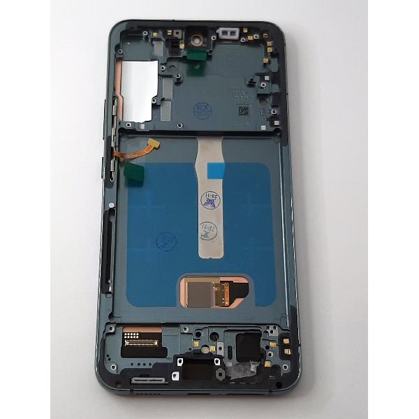 Pantalla oled para Samsung Galaxy S22 Plus SM-S906B mas tactil negro mas marco verde compatible