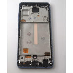 Pantalla oled para Samsung Galaxy A52 4G SM-A525F A52 5G SM-A526F mas tactil negro mas marco azul compatible