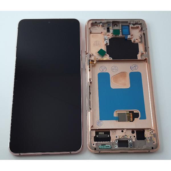 Pantalla oled para Samsung Galaxy S21 Plus 5G SM-G996 mas tactil negro mas marco dorado compatible