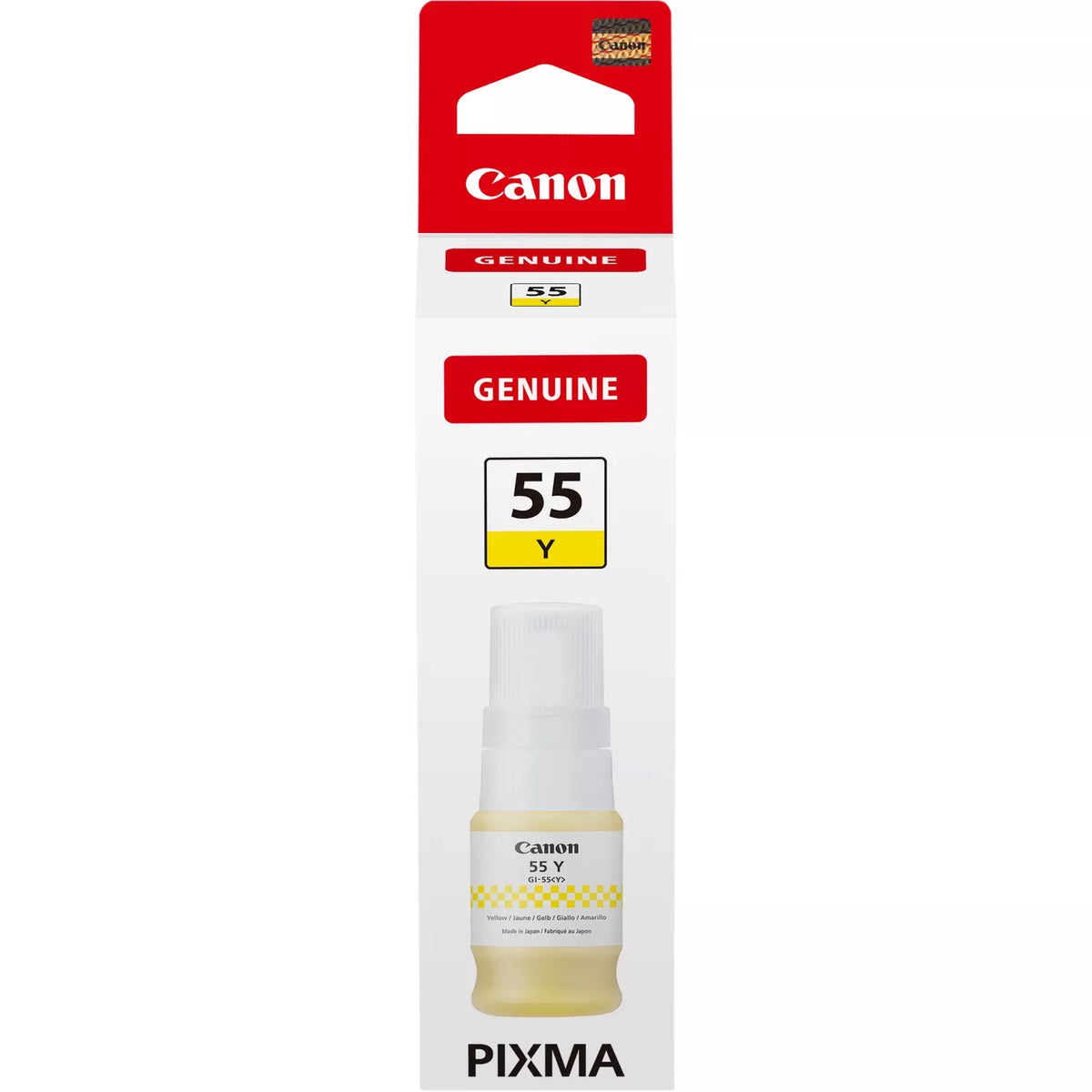 Botella tinta Canon gi - 55 ink amarillo