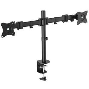 Soporte doble pantalla Equip 13 pulgadas · 27 pulgadas inclinable giratorio 360º max 8 kg vesa max 100x100