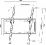 Soporte pantalla Equip 32 pulgadas · 55 pulgadas inclinable 0º - 14º max 35 kgs vesa max. 400x400