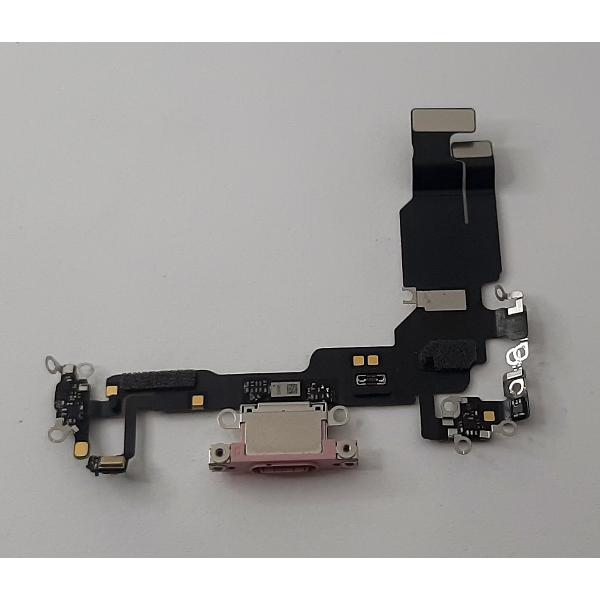 Flex puerto carga rosa para IPhone 15 A3090 A2846 A3089 A3092 calidad premium