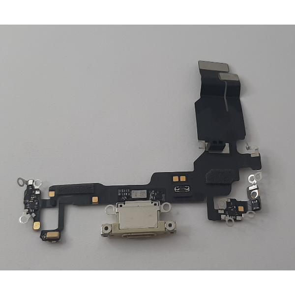 Flex puerto carga amarillo para IPhone 15 A3090 A2846 A3089 A3092 calidad premium