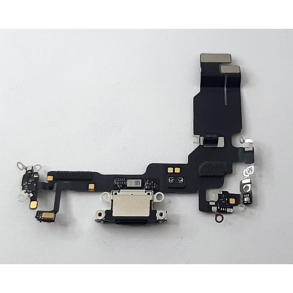 Flex puerto carga negro para IPhone 15 A3090 A2846 A3089 A3092 calidad premium