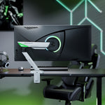 Soporte de Mesa Gaming con Contrapeso para Monitor Aisens DT49TSR-343/ Giratorio/ Inclinable/ hasta 16kg