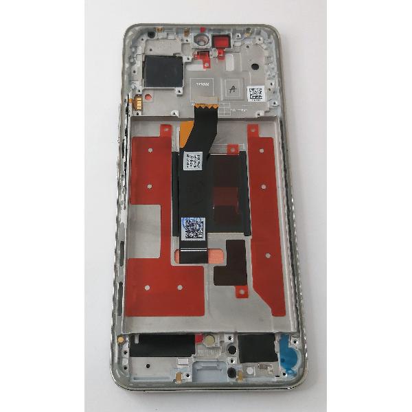 Pantalla lcd para Huawei Honor 90 5G mas tactil negro mas marco plata calidad premium