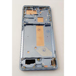 Pantalla lcd para Vivo X60 Pro 5G V2046 mas tactil negro mas marco azul calidad premium