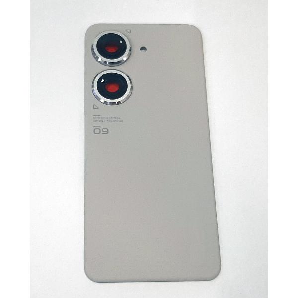Tapa trasera o tapa bateria plata para Asus Zenfone 9 mas cubierta camara
