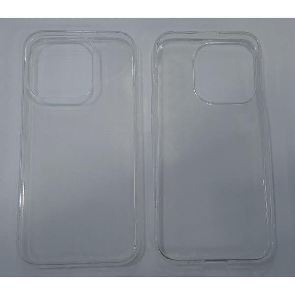 Funda protectora trasera transparente 0.5mm para IPhone 15 Pro A2848 A3101 A3102 A3104