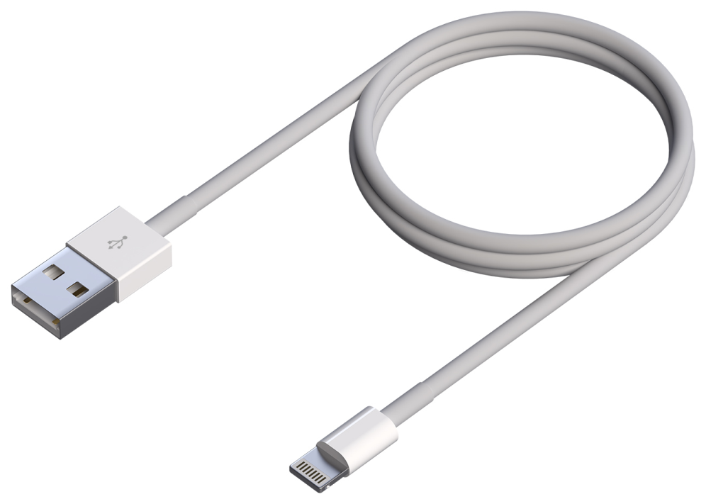 Cable USB 2.0 Lightning Aisens A102-0542/ USB Macho - Lightning Macho/ 50cm/ Blanco