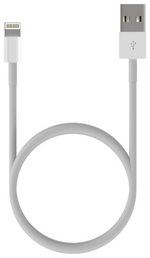 Cable USB 2.0 Lightning Aisens A102-0542/ USB Macho - Lightning Macho/ 50cm/ Blanco