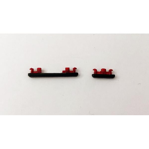 Set 2 botones gris para Motorola Moto Edge 20 XT2143 calidad premium