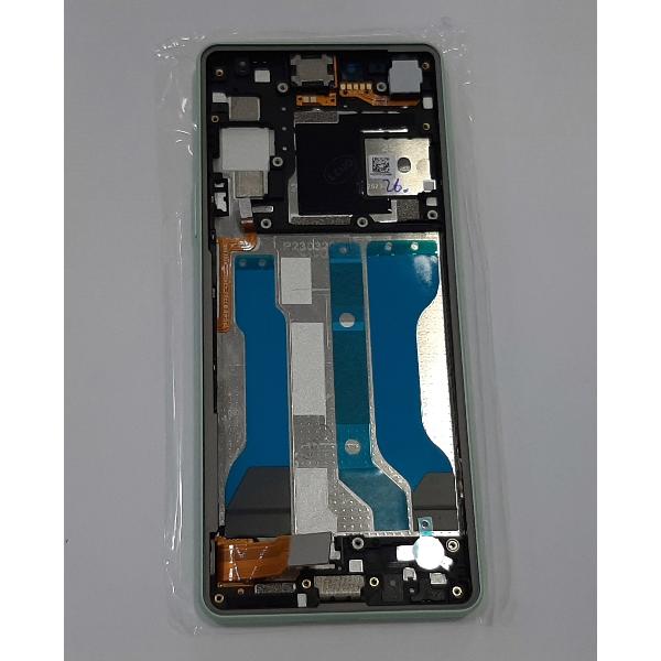 Pantalla lcd para Sony Xperia 10 V A5061093A mas tactil negro mas marco verde Service Pack