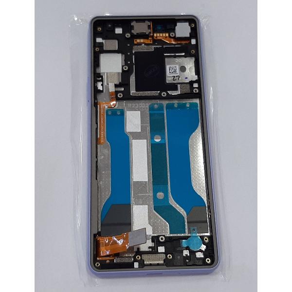 Pantalla lcd para Sony Xperia 10 V A5061092A mas tactil negro mas marco lavanda Service Pack