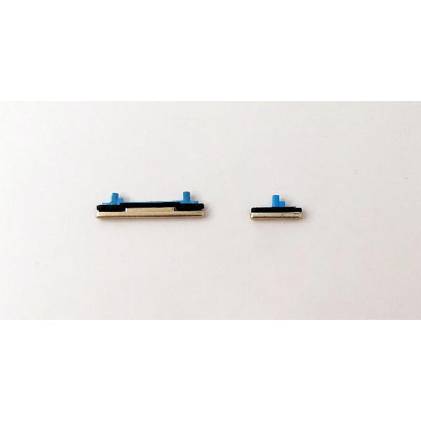 Set 2 botones dorados para Samsung Galaxy A53 5G SM-A536 calidad premium