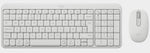 Teclado + mouse Logitech mk250 inalámbrico blanco