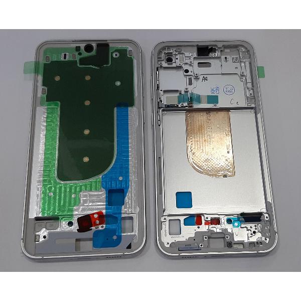 Carcasa central o marco plata para Samsung Galaxy S23 FE SM-S711 GH82-32857B Service Pack