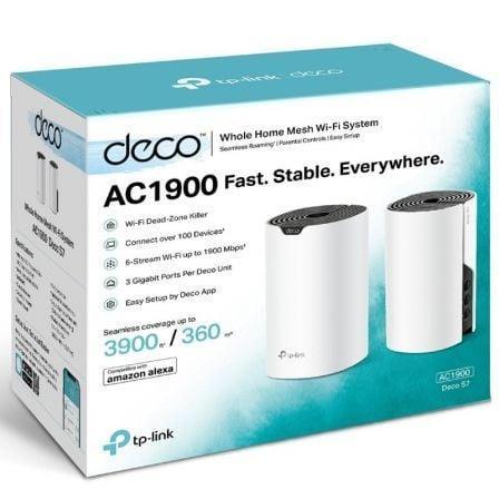 Sistema Mesh TP-Link Deco S7 1900Mbps/ 2.4GHz 5GHz/ Pack de 2 - PixelPlaza