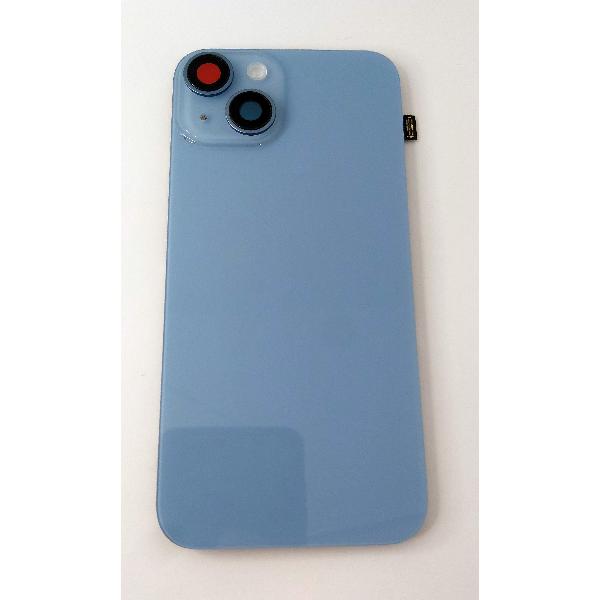Tapa trasera o tapa bateria azul para IPhone 14 A2882 A2649 A2881 A2884 mas cubierta camara mas flex flash mas a