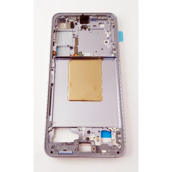 Carcasa central o marco azul para Samsung Galaxy S24 SM-S921B GH82-33418F Service Pack