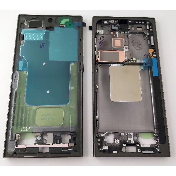 Carcasa central o marco negro para Samsung Galaxy S24 Ultra SM-S928B GH82-33399B Service Pack