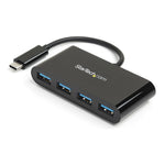 Hub startech hb30c4ab USB tipo c 4 en 1