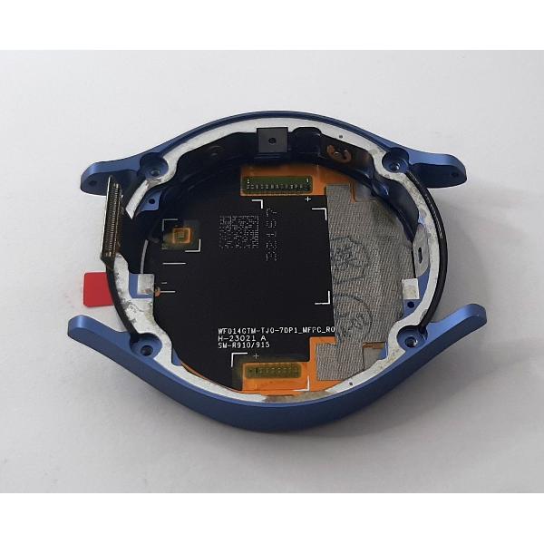 Pantalla lcd para Samsung Watch 5 44mm R910 R915 mas tactil negro mas marco azul calidad premium