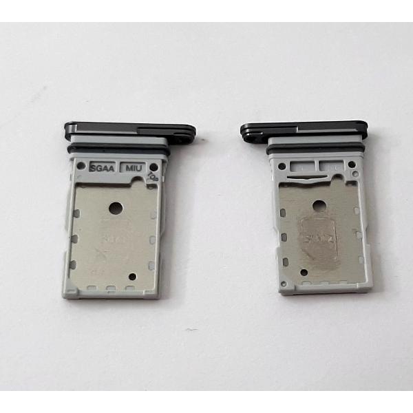 Soporte o bandeja dual sim negra para Samsung Galaxy S23 FE S711 calidad premium