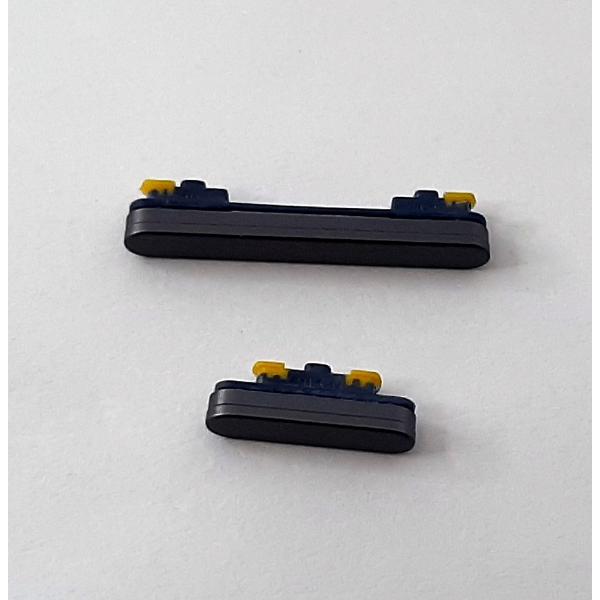 Set 2 botones grises para Samsung Galaxy S23 FE SM-S711 calidad premium