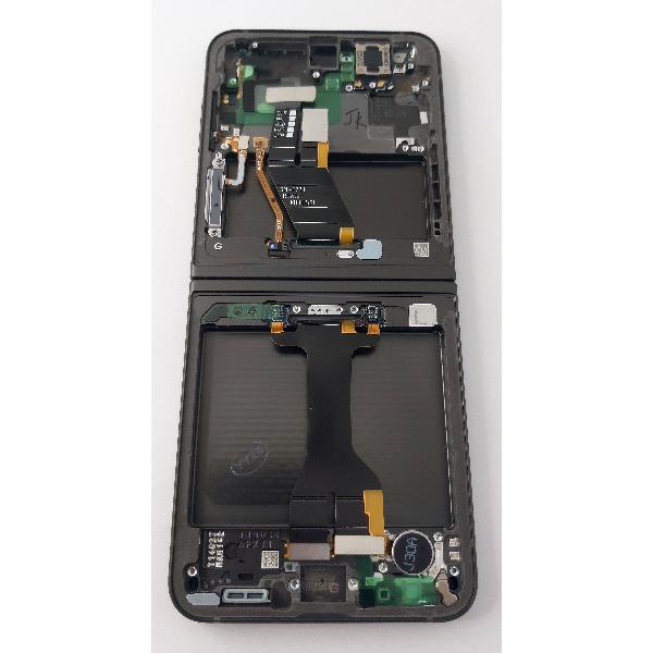 Pantalla para Samsung Galaxy Z Flip 5 5G SM-F731B GH82-31828E mas tactil negro mas marco gris Service Pack