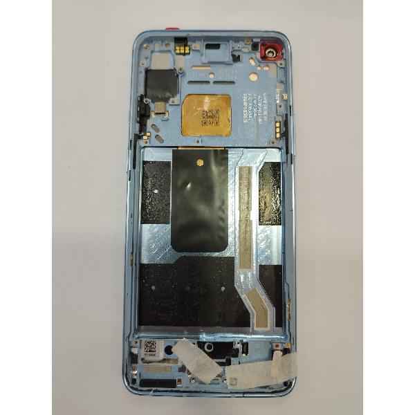 Pantalla Lcd para Oneplus 9R mas tactil negro mas marco azul calidad premium