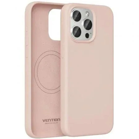 Funda Silicona con Magsafe Vention KUDP0-10/ Compatible con iPhone 13/ Rosa - PixelPlaza