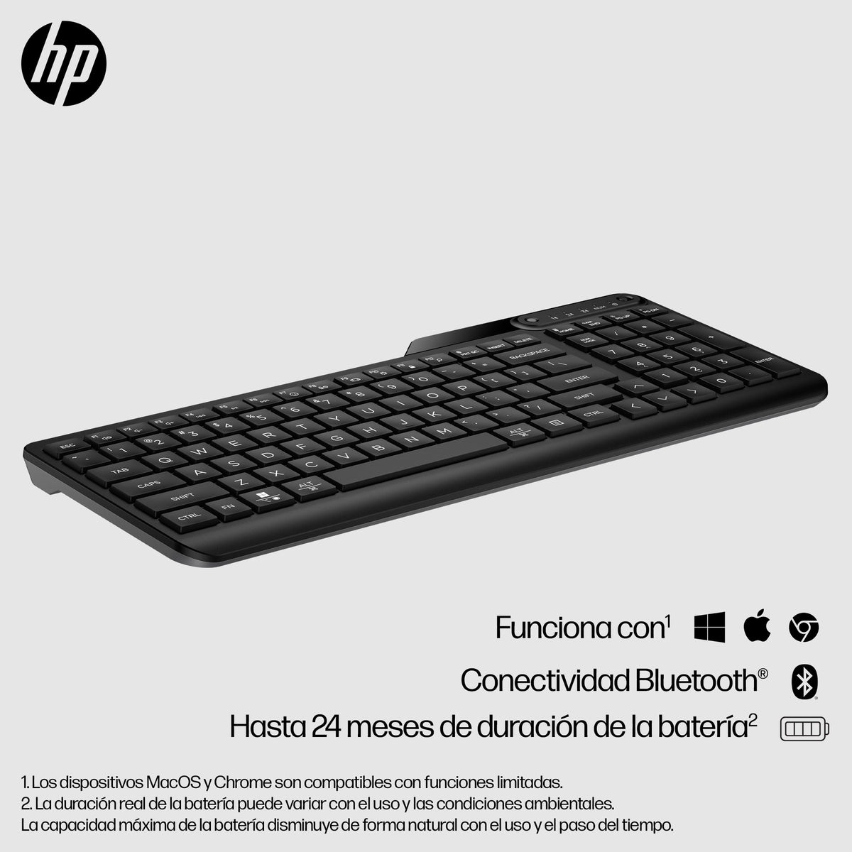 Teclado hp multidispositivo bluetooth 460