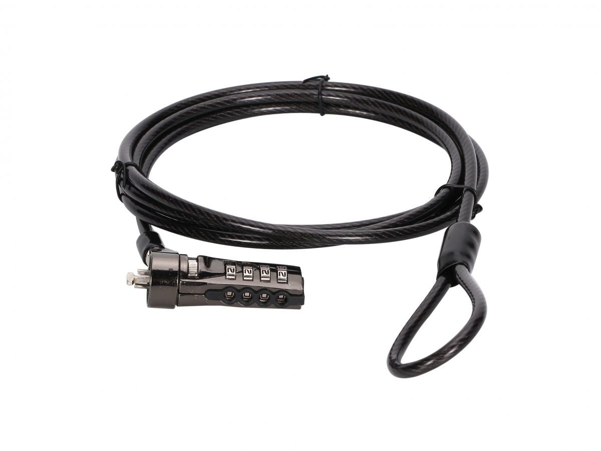Cable seguridad Conceptronic combinacion 4 digitos para portatiles 1.8m