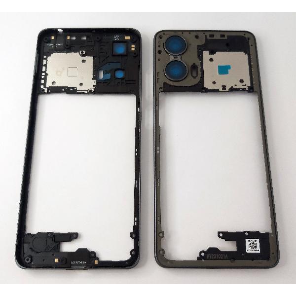 Carcasa central o marco negro para Motorola Moto G24 4G calidad premium